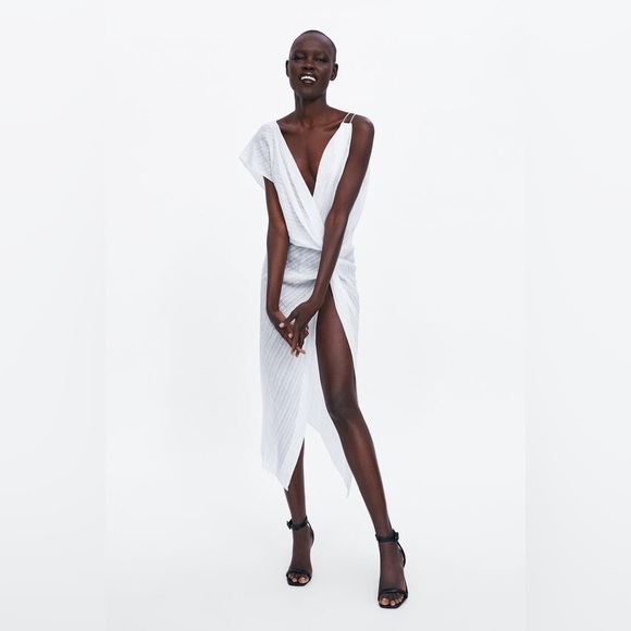 ZARA Jacquemus Style Midi Dress 2682/996 Size M - Picture 2 of 6